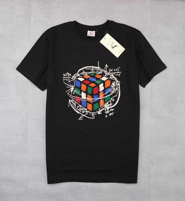 Magneto Printed Men Round Neck Black T-Shirt
