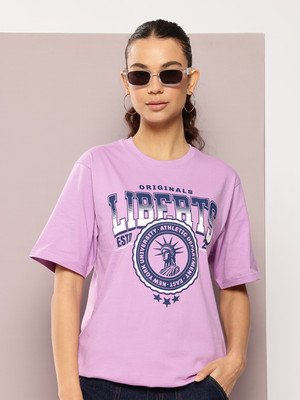 DILLINGER Printed Women Round Neck Multicolor T-Shirt