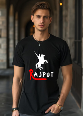 Uniplanet Store Printed Men Round Neck Black T-Shirt