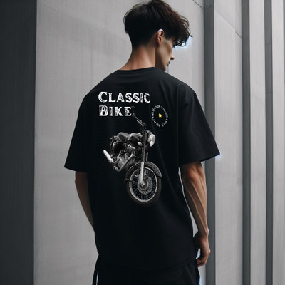 Pling Bling Printed, Typography Men Round Neck Black T-Shirt
