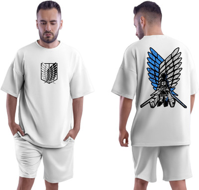 Be Crazyy Printed Men Round Neck White T-Shirt