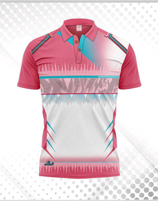 DIAMOND CLUSTER Sporty Men Polo Neck Multicolor T-Shirt