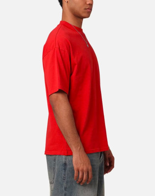 FURRR Self Design Men Round Neck Red T-Shirt