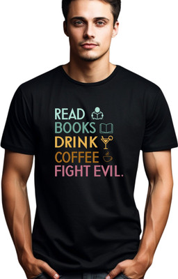 Seek Buy Love Printed Men Round Neck Black T-Shirt