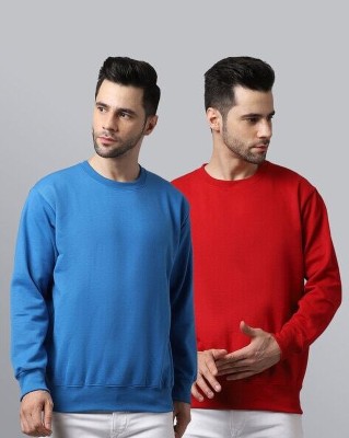 MONKEY BOYS Printed Men Round Neck Red, Blue T-Shirt