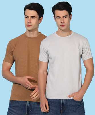 METRONAUT Solid Men Round Neck Multicolor T-Shirt