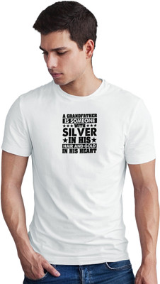 Seek Buy Love Printed Men Round Neck White T-Shirt