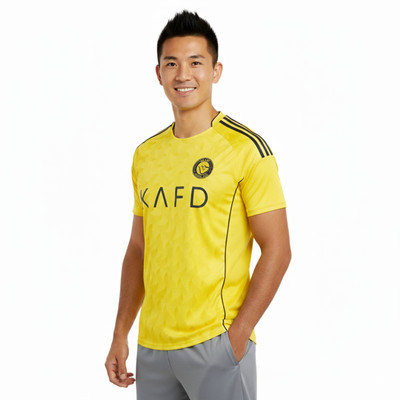 Smv Graphic Print Men V Neck Yellow T-Shirt