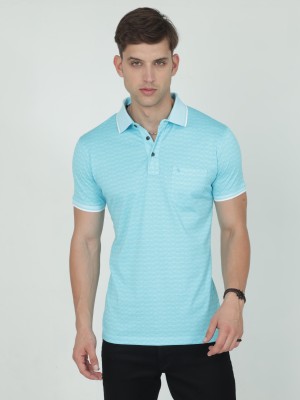 Classic Polo Solid Men Polo Neck Blue T-Shirt