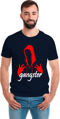 SmarTee Street Printed Men Round Neck Blue T-Shirt