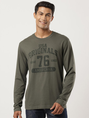 JOCKEY Printed Men Round Neck Green T-Shirt