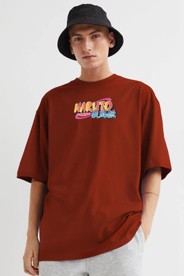 sova legacy Printed Men Round Neck Maroon T-Shirt