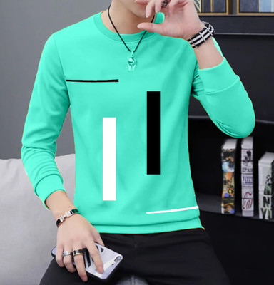 JUGULAR Printed Men Round Neck Light Green T-Shirt