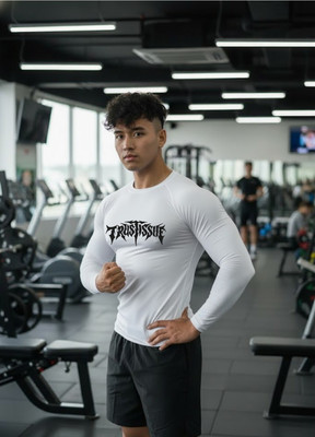 FURRR Printed Men Round Neck White T-Shirt