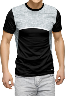 dhaari by unique creation Printed Men Round Neck Black T-Shirt
