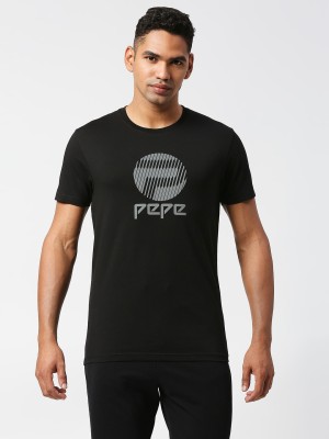 Pepe Jeans Printed Men Crew Neck Black T-Shirt