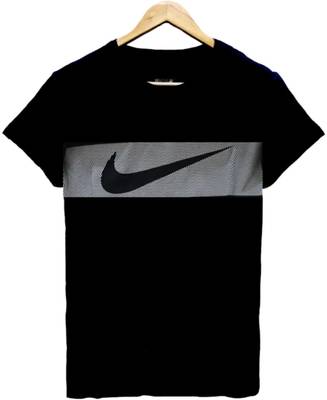 ABSTER Printed Men Round Neck Black T-Shirt