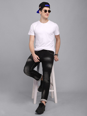 RULEDBYSUN Solid Men Round Neck White T-Shirt