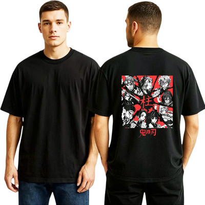 Amuthan aadhan Graphic Print Men Round Neck Black T-Shirt