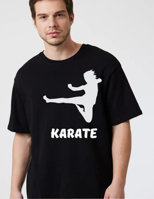 fashnobic Printed Men Round Neck Black T-Shirt