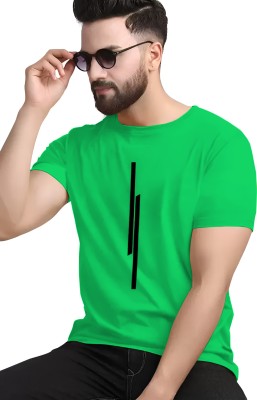 Adiba Fashion Factory Solid Men Round Neck Green T-Shirt