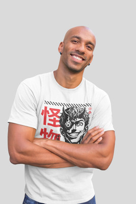 HouseOfCommon Printed Men Round Neck White T-Shirt