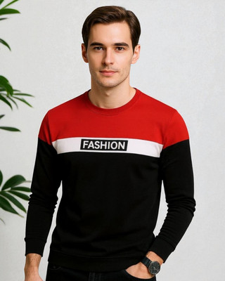 Teezler Printed Men Round Neck Red T-Shirt