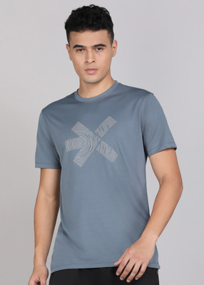 HRX by Hrithik Roshan Graphic Print Men Round Neck Grey T-Shirt