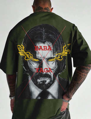 Force Graphic Print Men Round Neck Dark Green T-Shirt