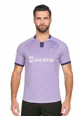 DOSTITCH Printed Men V Neck Purple T-Shirt