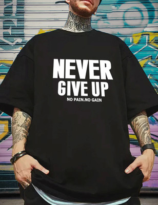 Manlino Printed Men Round Neck Black T-Shirt