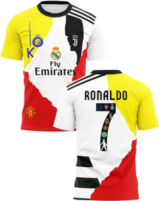 UNIQ Printed Men Polo Neck White T-Shirt