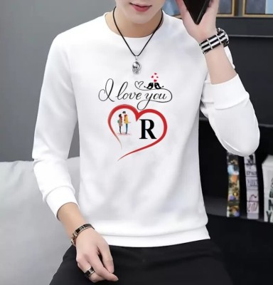 GP GARMENTS Printed, Typography Men Round Neck White T-Shirt