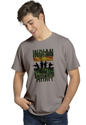 ULTRASTYLE Graphic Print Men Round Neck Grey T-Shirt