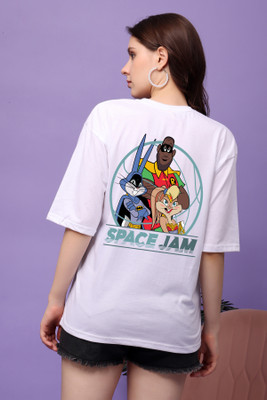 CORSICA Graphic Print Women Round Neck White T-Shirt