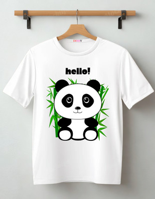 DIBBY Graphic Print Men Round Neck White T-Shirt