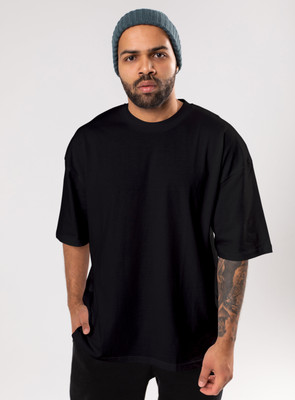 FLYIND VOGUE OUTFIT Printed Men Round Neck Black T-Shirt