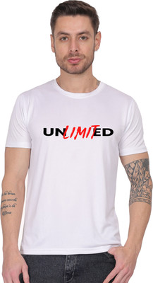 febb Graphic Print Men Round Neck White T-Shirt