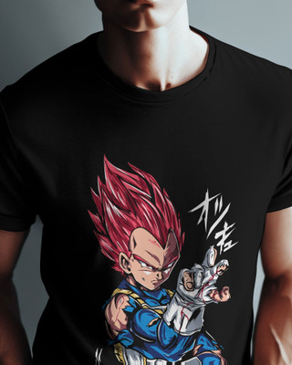 SteezonStore Graphic Print Men Round Neck Black T-Shirt