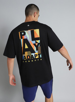 Cult Printed Men Round Neck Black T-Shirt