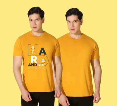 WOOSTRO Typography Men Round Neck Multicolor T-Shirt