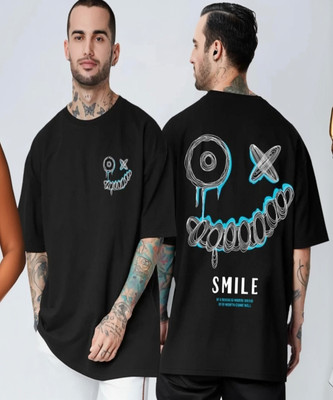 Mavinclub Printed Men Round Neck Black T-Shirt