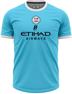 Bodysports.co Printed Men Round Neck Light Blue T-Shirt