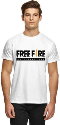 HOC Printed Men Round Neck White T-Shirt