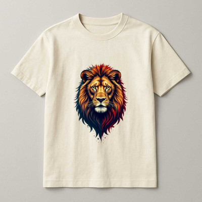 DARK DEVIL Self Design Men Round Neck White T-Shirt