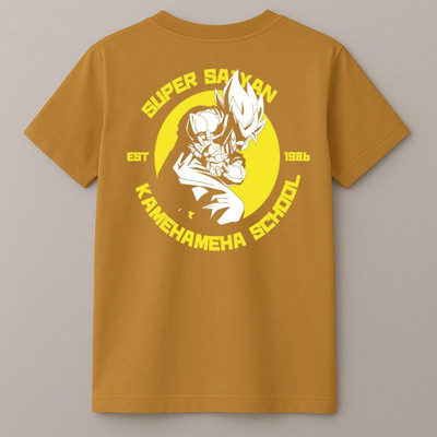 Soulskull Solid Men Round Neck Yellow T-Shirt