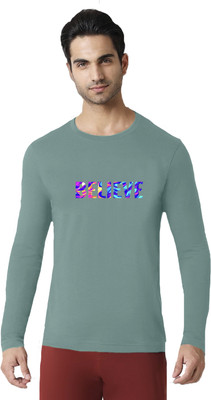 ENZIKO Graphic Print Men Round Neck Green T-Shirt