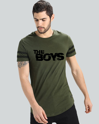 Trends Tower Typography Men Round Neck Green T-Shirt