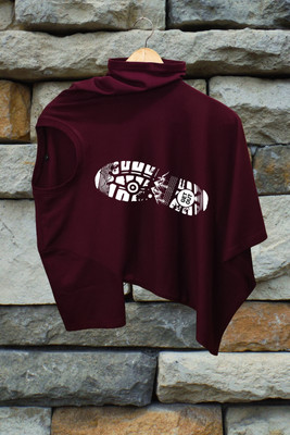 CammyleonStore Graphic Print Men Round Neck Maroon T-Shirt