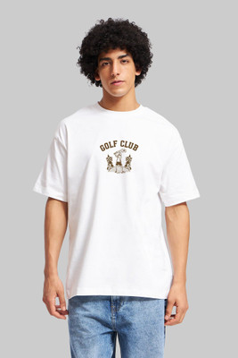 LazyGreg Graphic Print Men Round Neck White T-Shirt